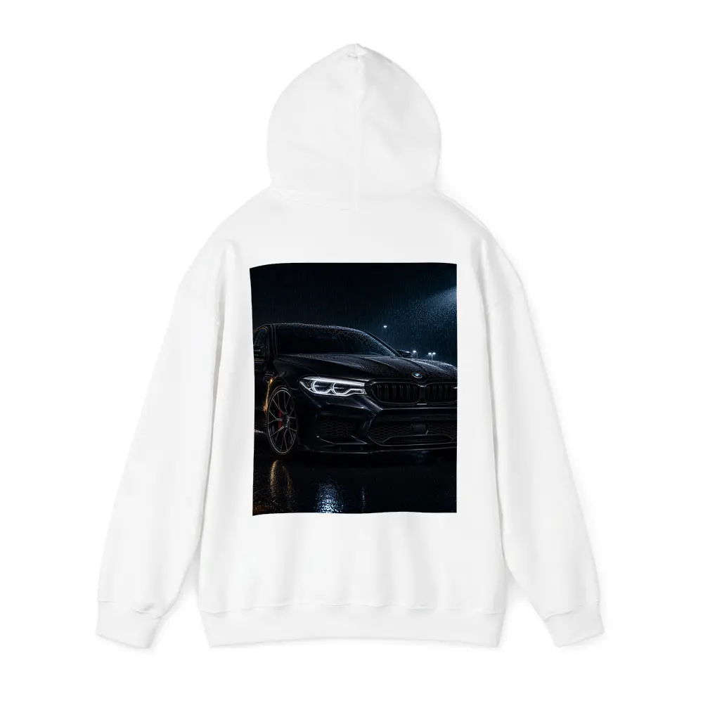 BMW M5 Black Rainy Night Street – Hoodies