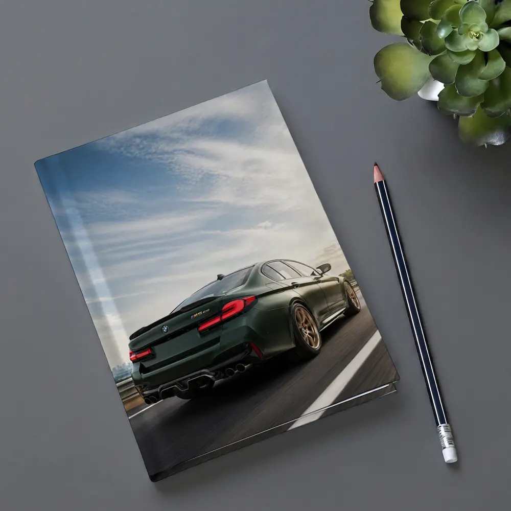 BMW M5 CS Green Sedan Highway Drive – Notebooks