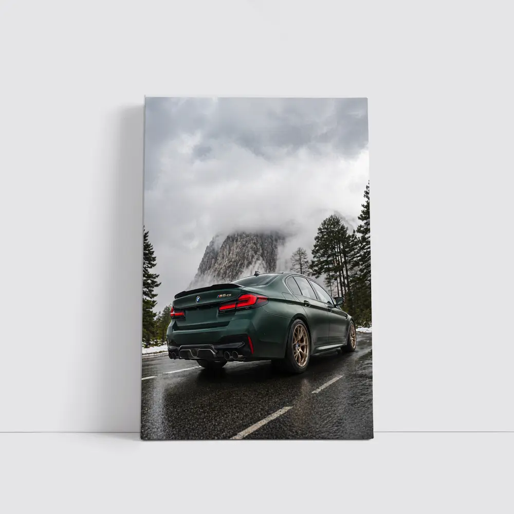 BMW M5 CS Green Mountain Road – Wall Art