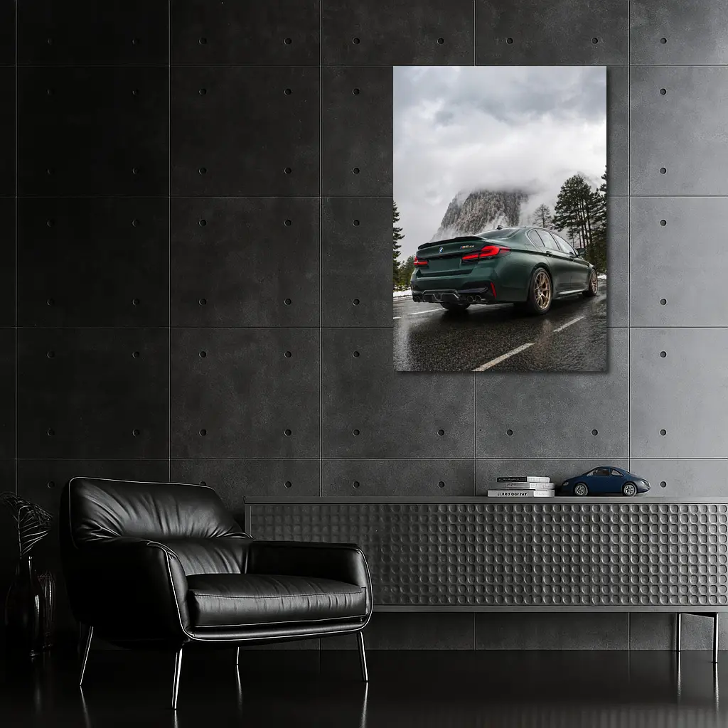 BMW M5 CS Green Mountain Road – Wall Art