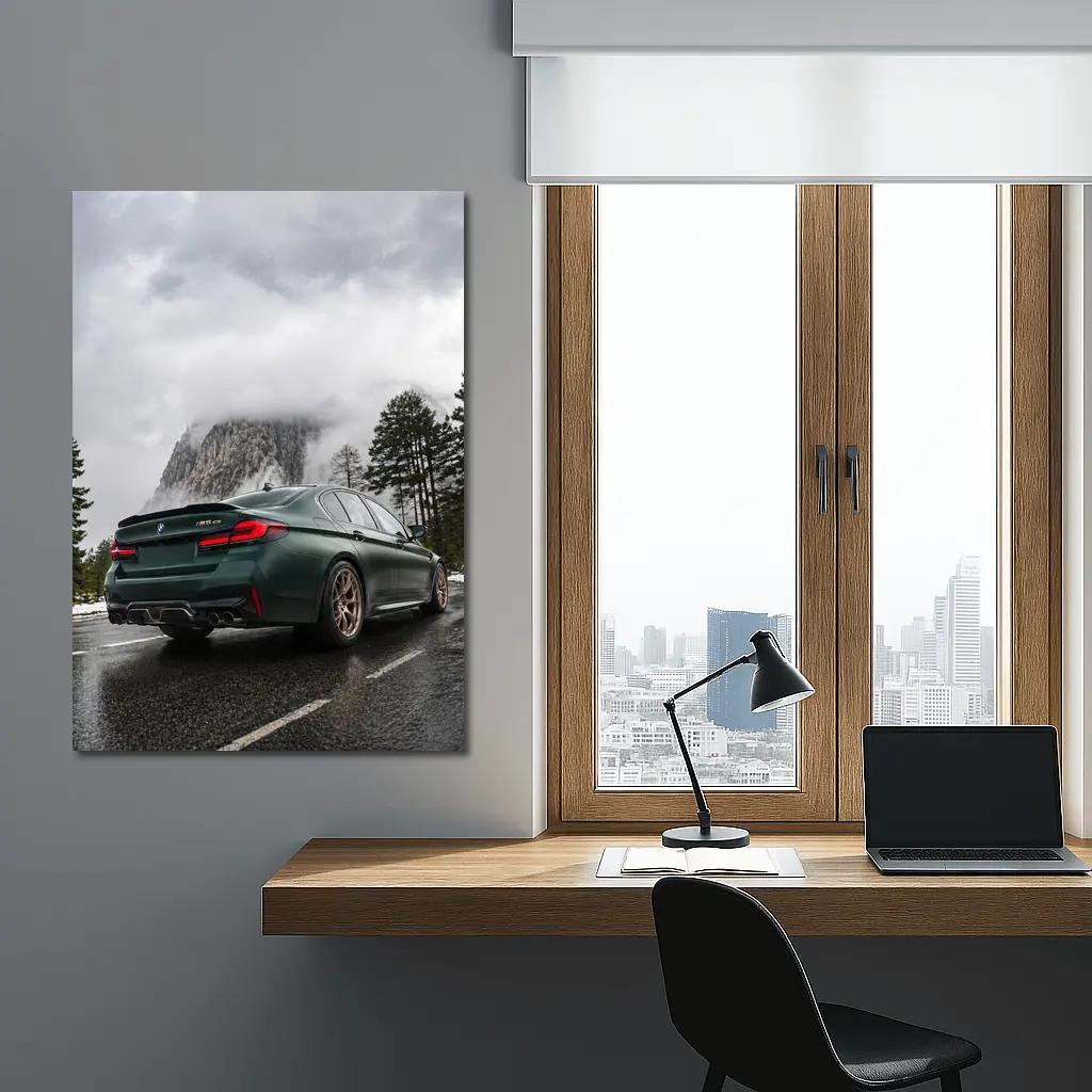 BMW M5 CS Green Mountain Road – Wall Art