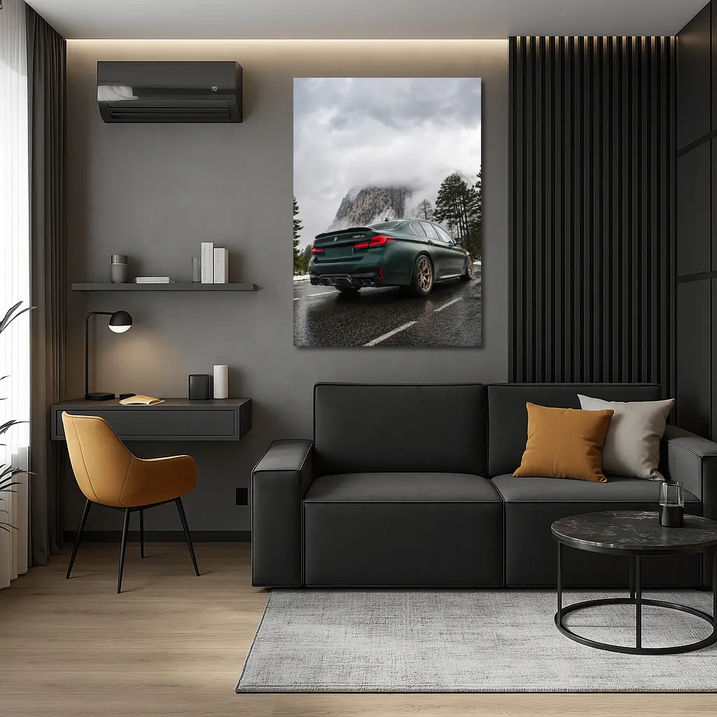 BMW M5 CS Green Mountain Road – Wall Art