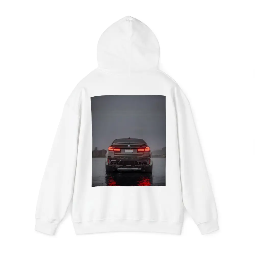 BMW M5 F90 Rear View Rainy Night – Hoodies