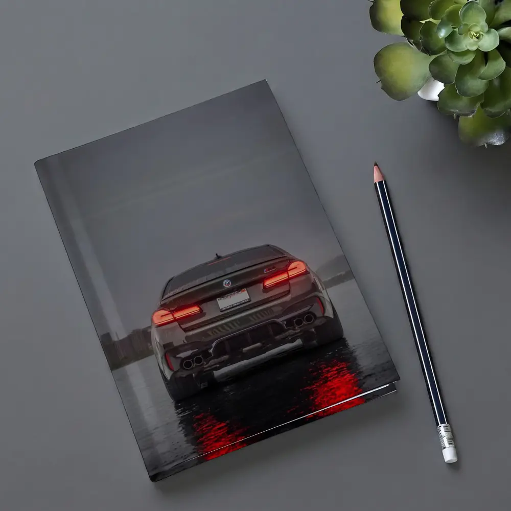 BMW M5 F90 Rear View Rainy Night – Notebooks