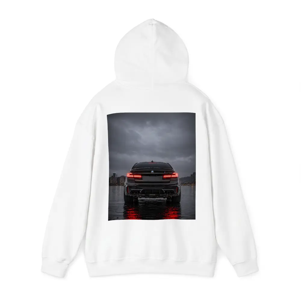 BMW M5 Rear View Stormy Night Water – Hoodies