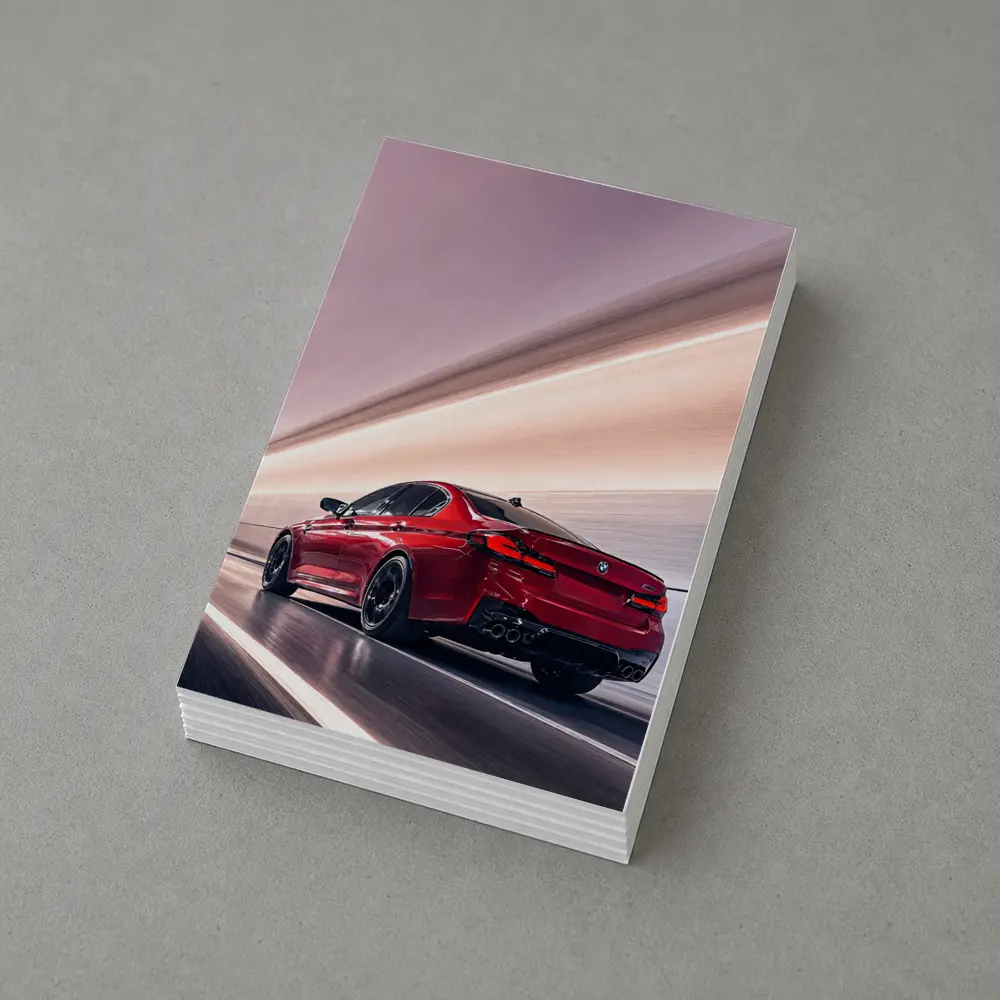 BMW M5 Red Tunnel High Speed – Postcards