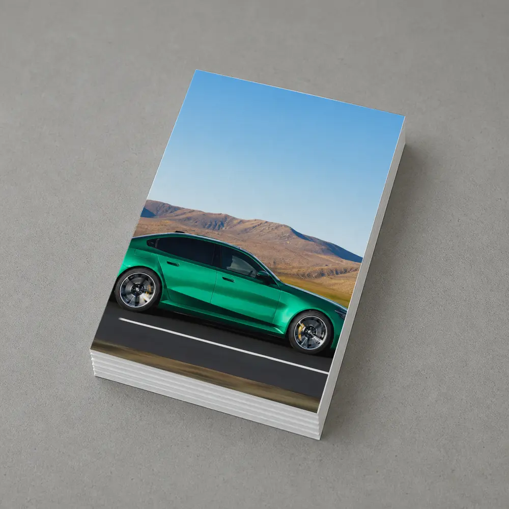BMW M5 Sedan Green Desert Mountain Drive – Postcards