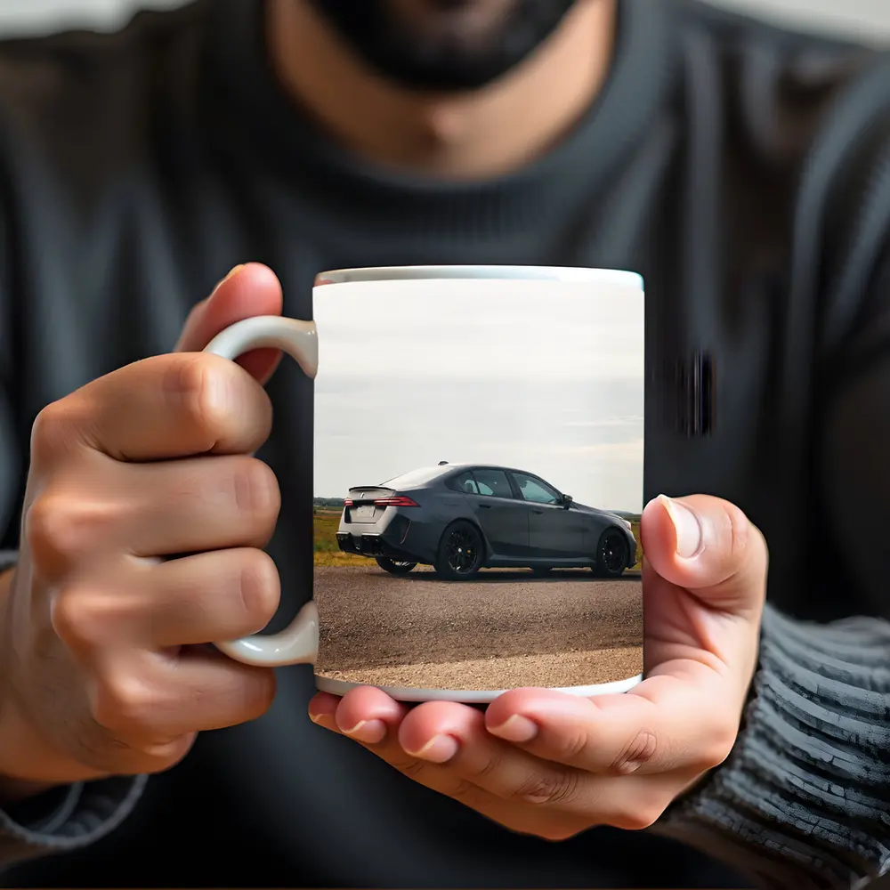 BMW M5 G90 Sedan Matte Gray Open Road – Mugs