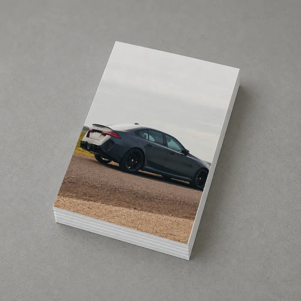 BMW M5 G90 Sedan Matte Gray Open Road – Postcards