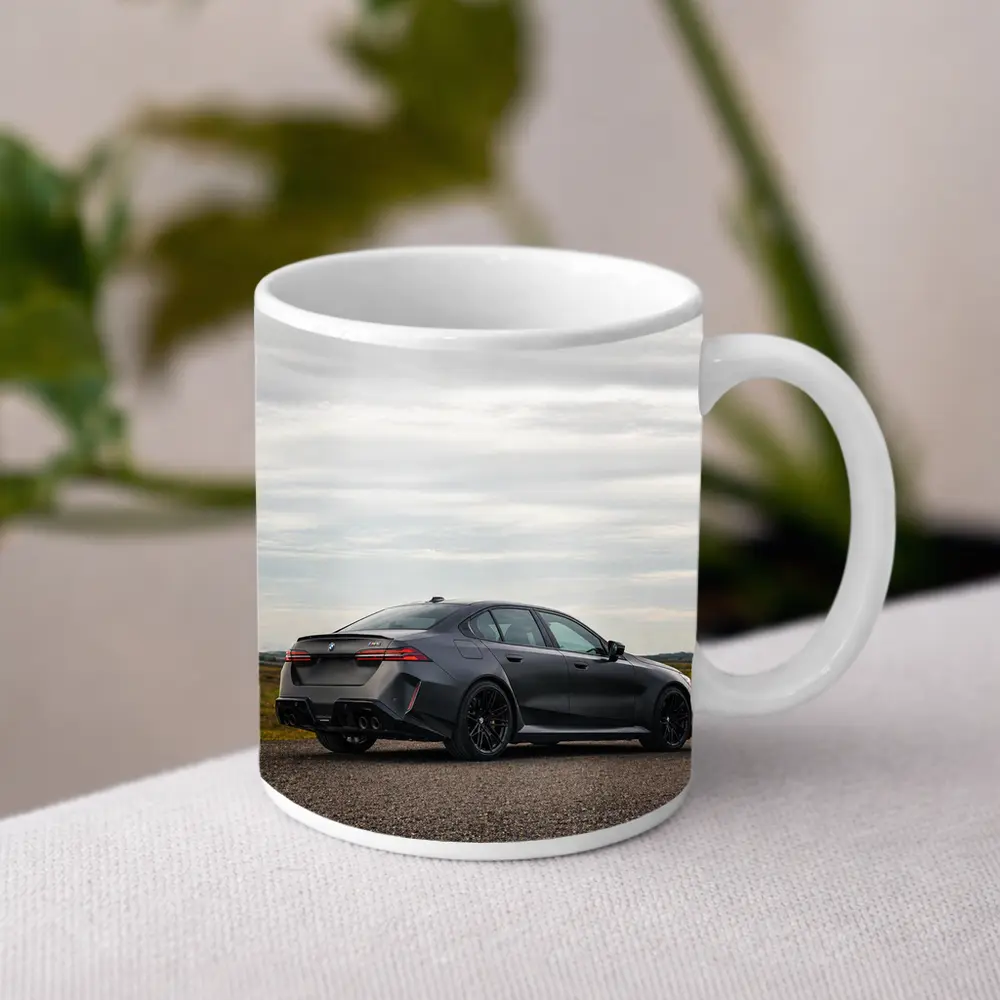 BMW M5 Sedan Gray Open Road – Mugs