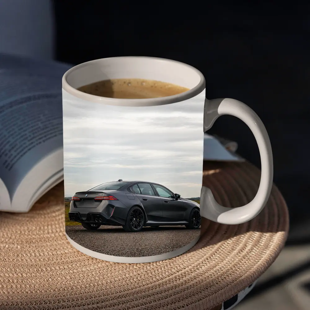 BMW M5 Sedan Gray Open Road – Mugs