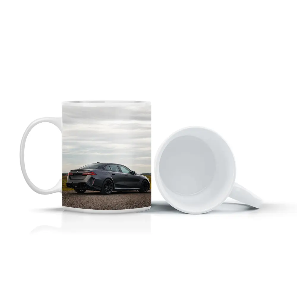 BMW M5 Sedan Gray Open Road – Mugs