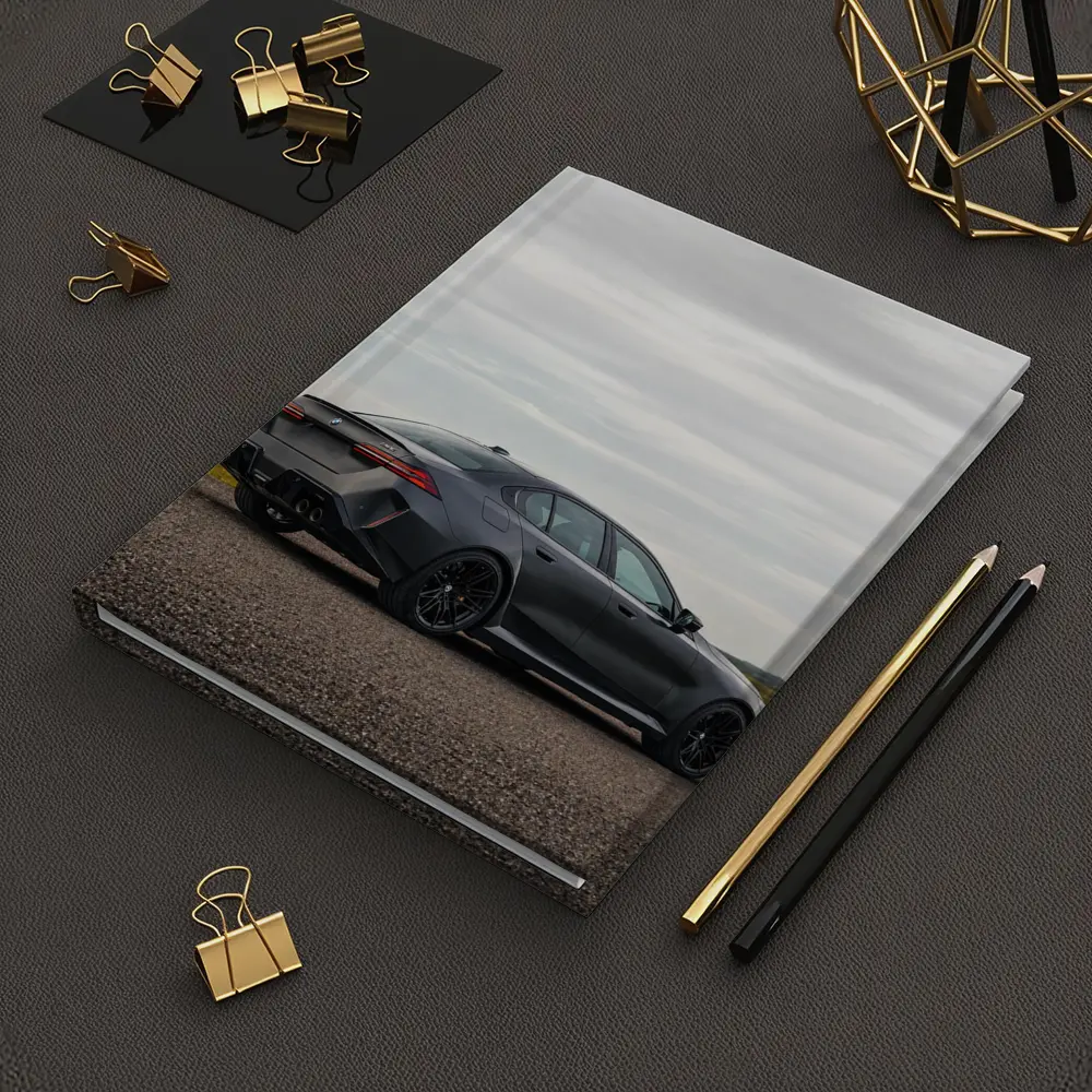 BMW M5 Sedan Gray Open Road – Notebooks