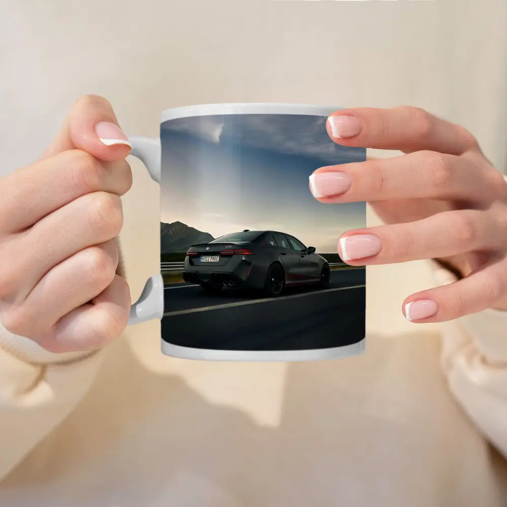 BMW M5 Sedan Gray Highway Mountain Drive – Mugs