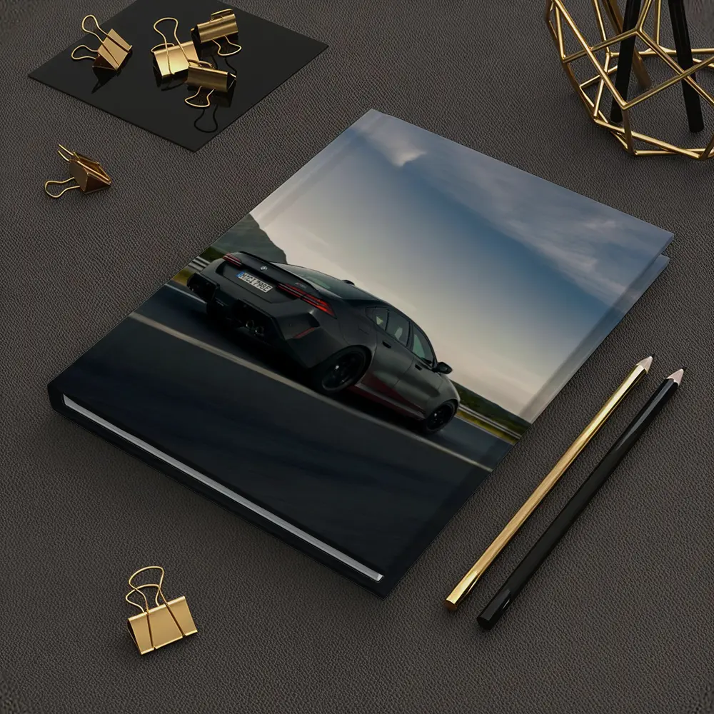 BMW M5 Sedan Gray Highway Mountain Drive – Notebooks
