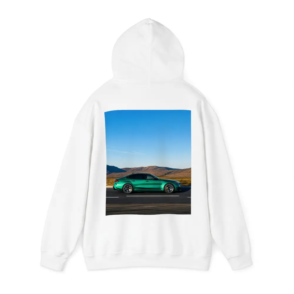 BMW M5 Green Sedan Desert Highway Drive – Hoodies