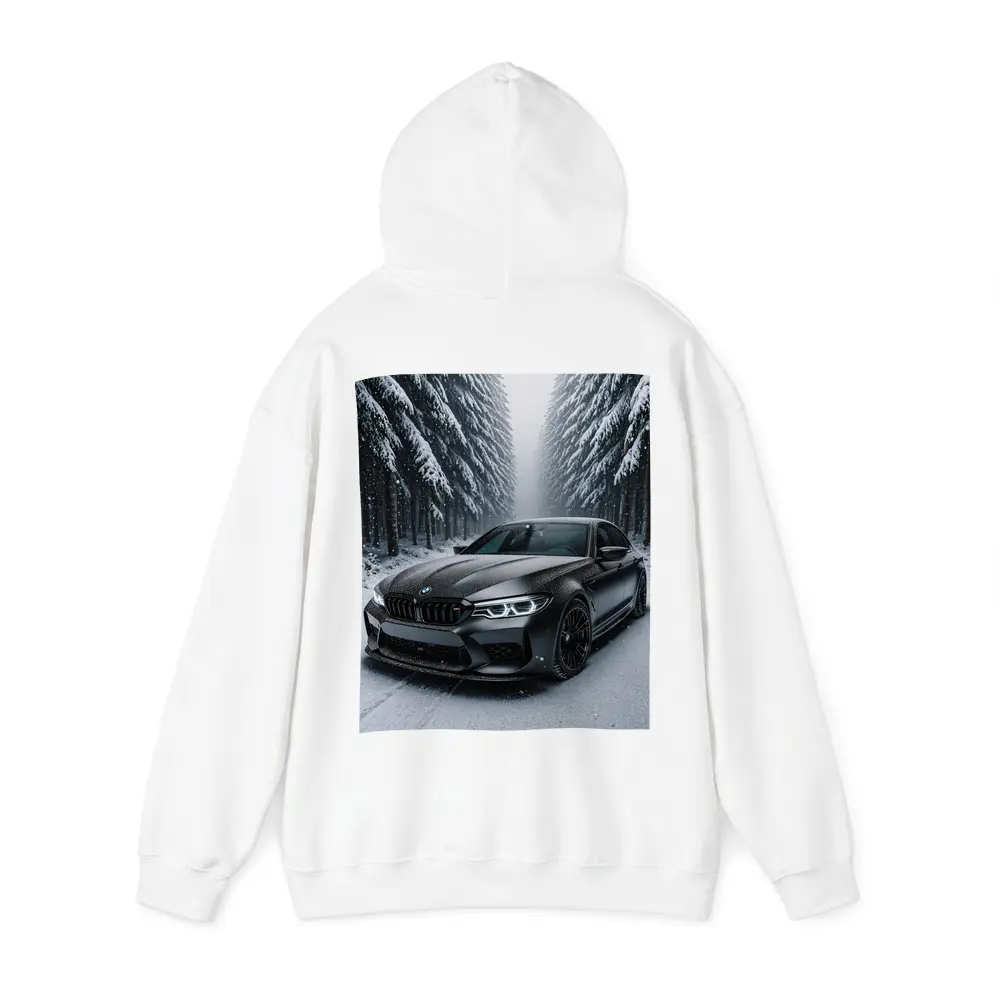 BMW M5 Matte Black Snowy Forest Road – Hoodies