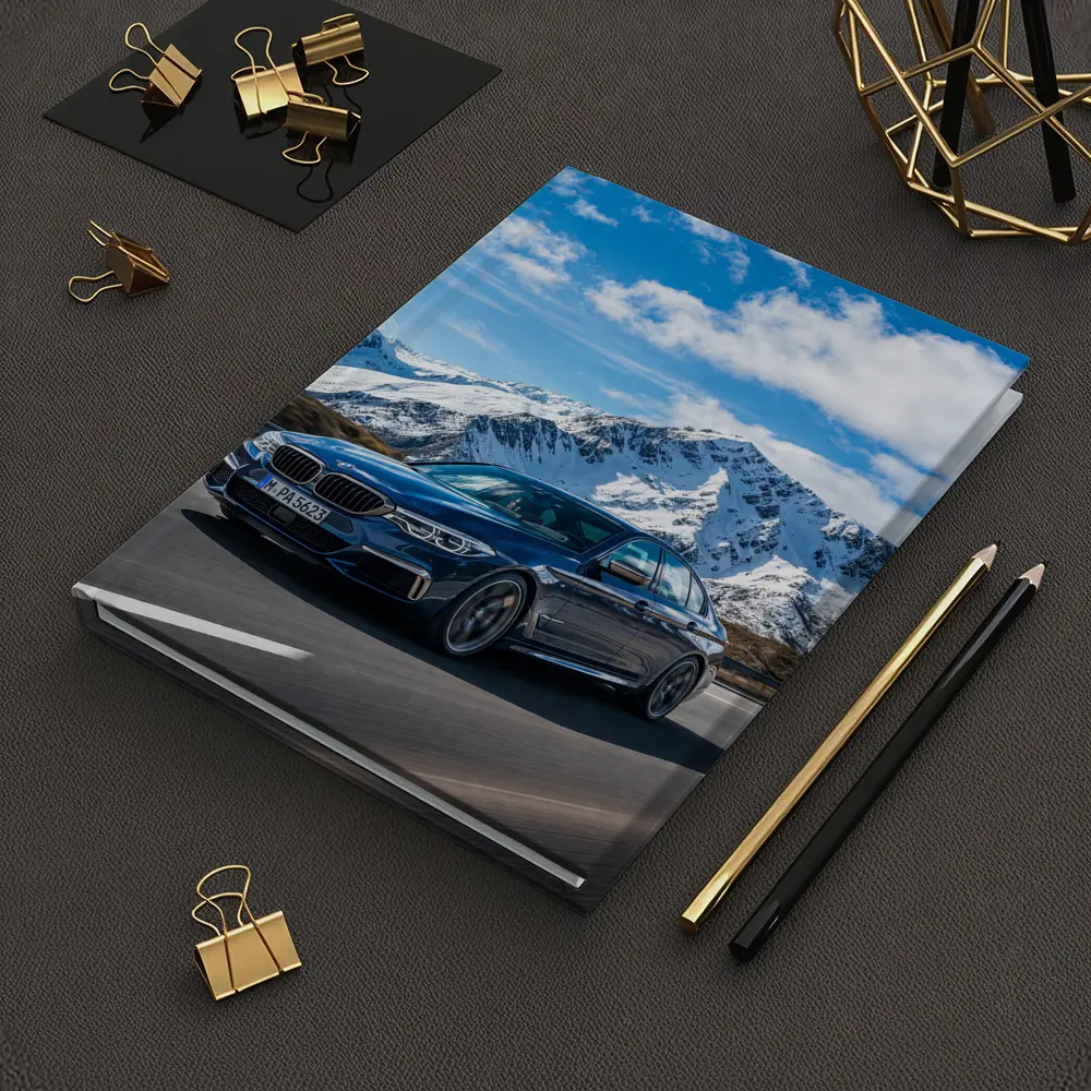 BMW M5 Sedan Speeding Through Alpine Mountains – Notebooks