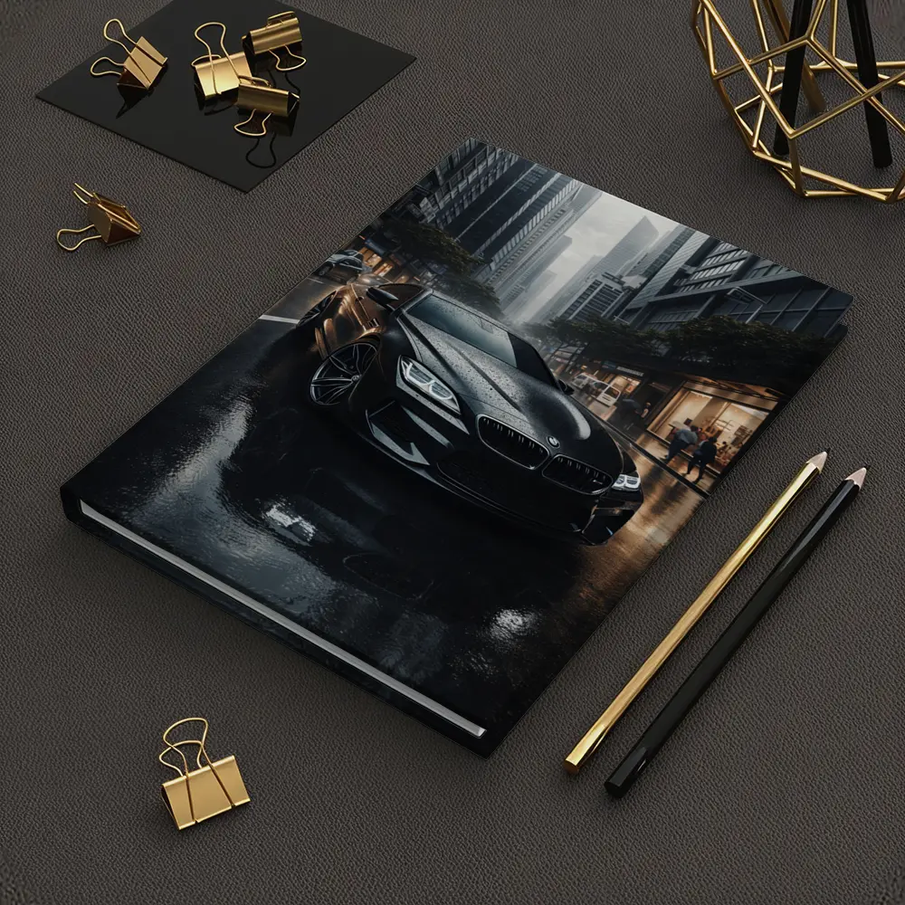 BMW M6 Black Rainy City Street – Notebooks