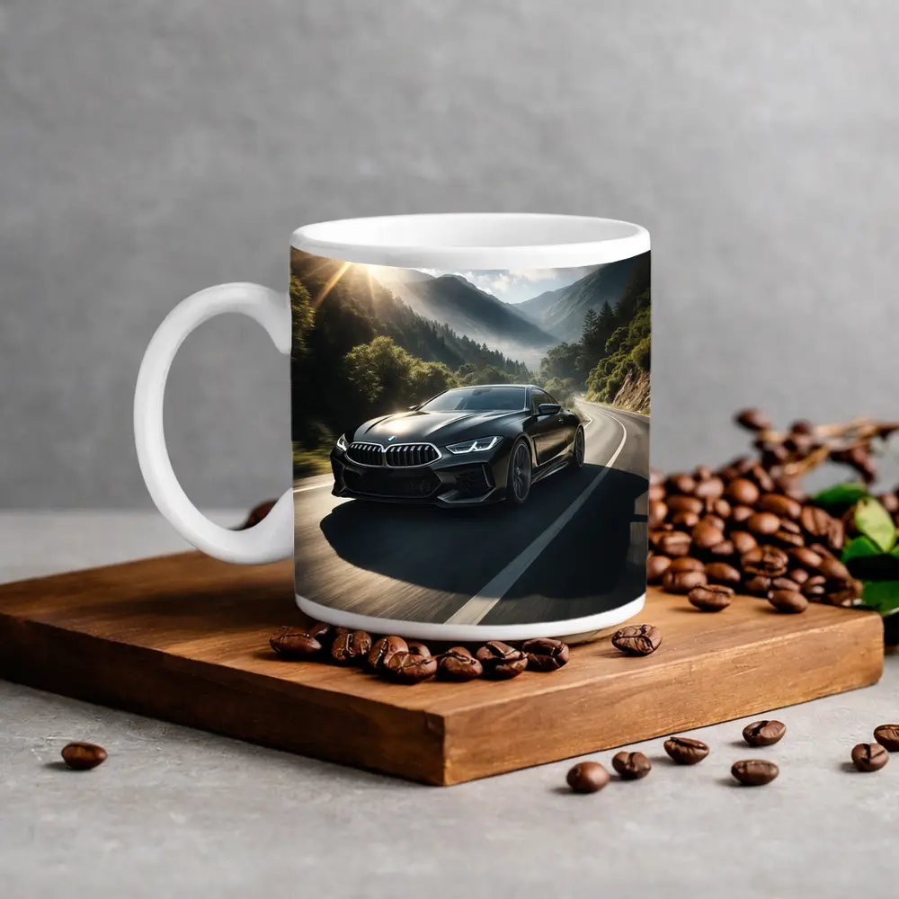 BMW M8 Black Coupe Mountain Road Drive – Mugs