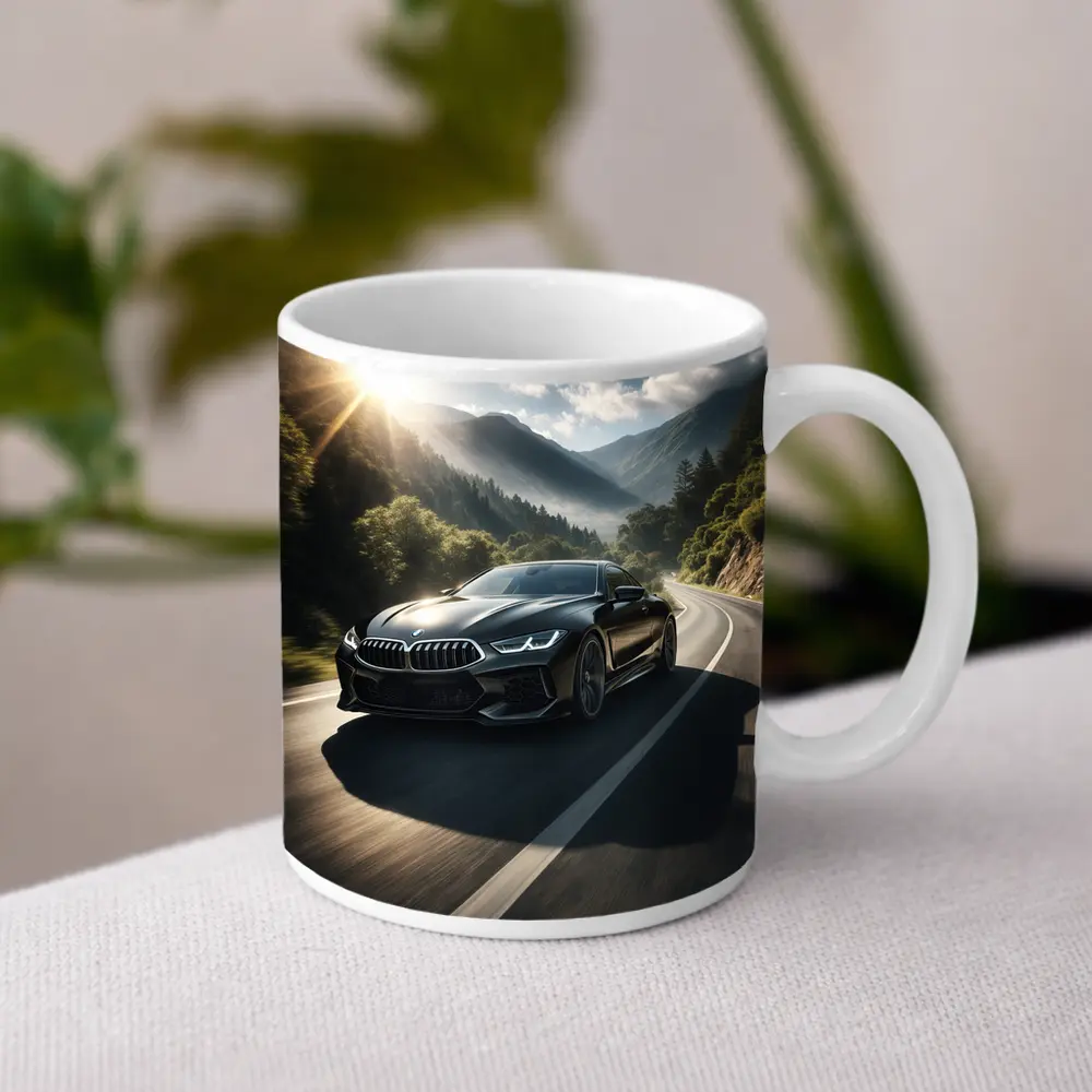 BMW M8 Black Coupe Mountain Road Drive – Mugs