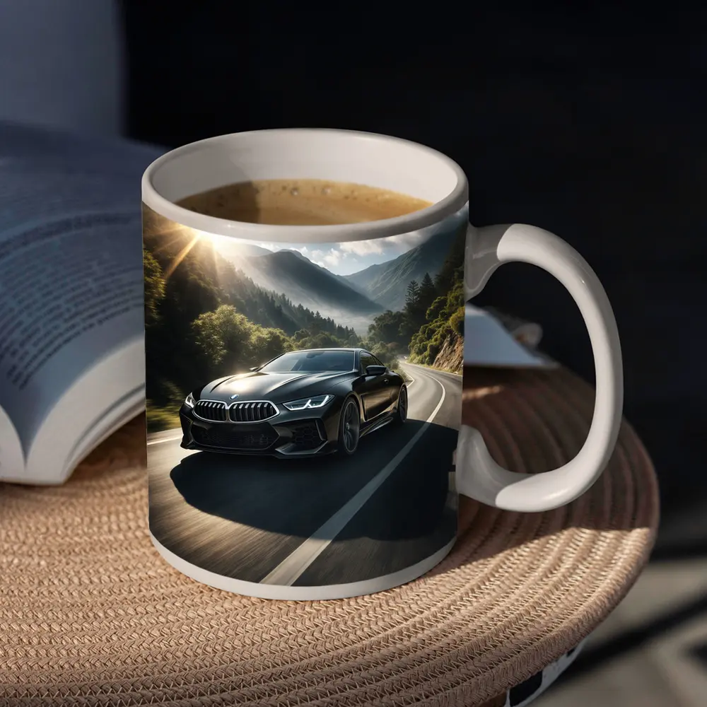 BMW M8 Black Coupe Mountain Road Drive – Mugs