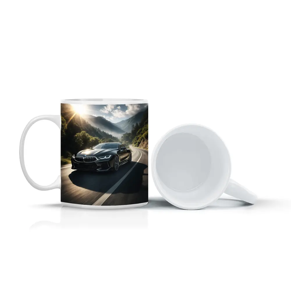 BMW M8 Black Coupe Mountain Road Drive – Mugs