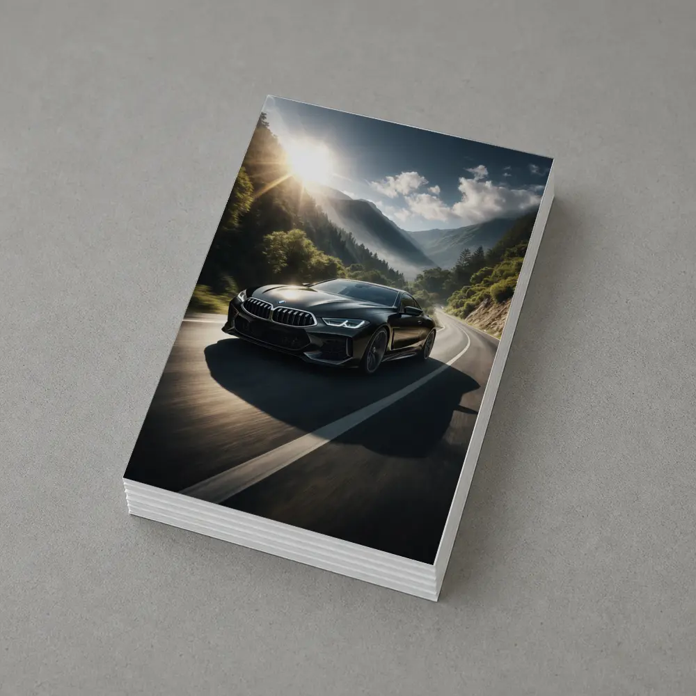 BMW M8 Black Coupe Mountain Road Drive – Postcards