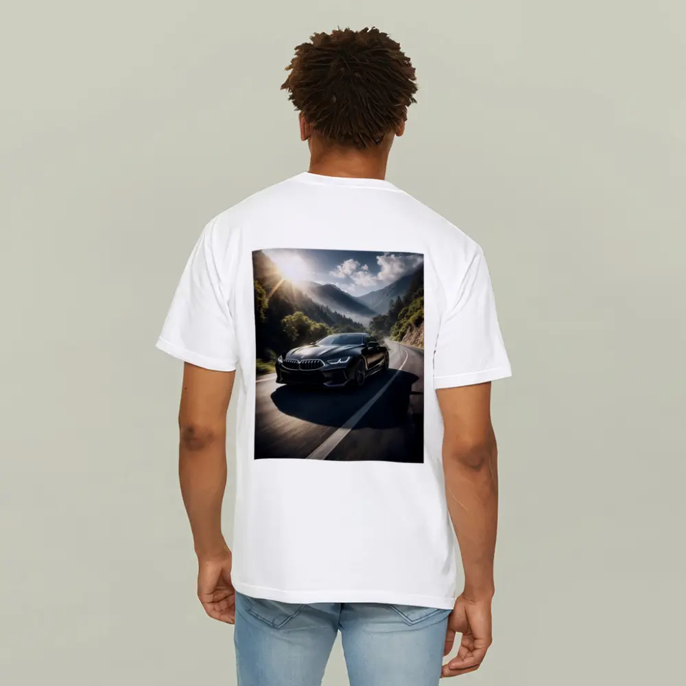 BMW M8 Black Coupe Mountain Road Drive – T-Shirts