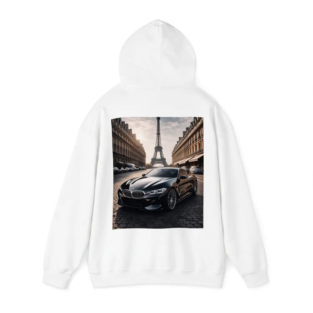 BMW M8 Black Coupe Paris Eiffel Tower – Hoodies