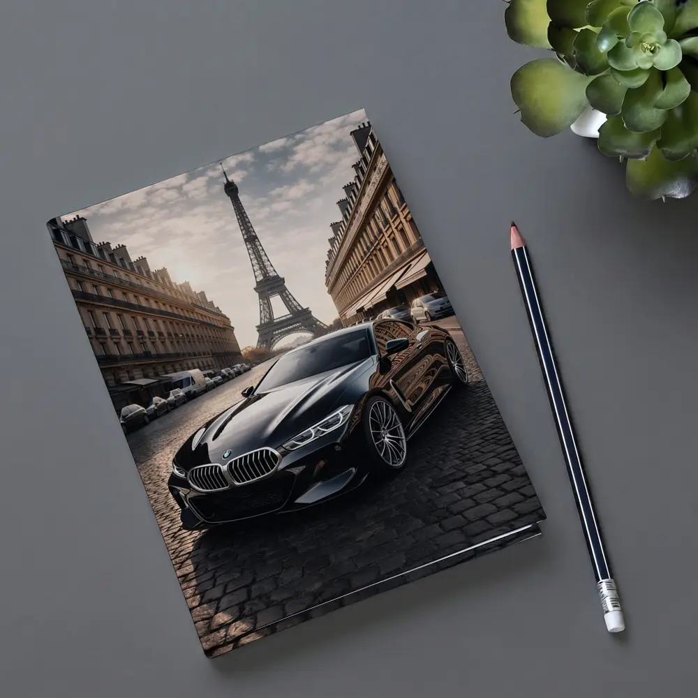 BMW M8 Black Coupe Paris Eiffel Tower – Notebooks