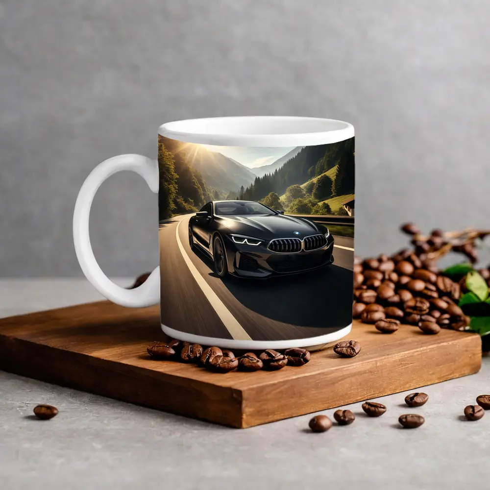 BMW M8 Black Coupe Mountain Road Drive – Mugs