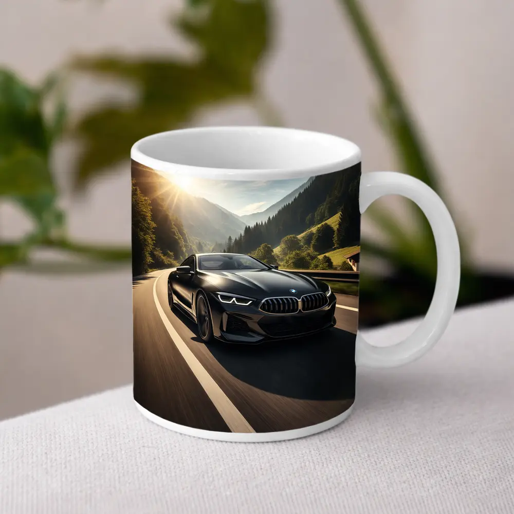 BMW M8 Black Coupe Mountain Road Drive – Mugs