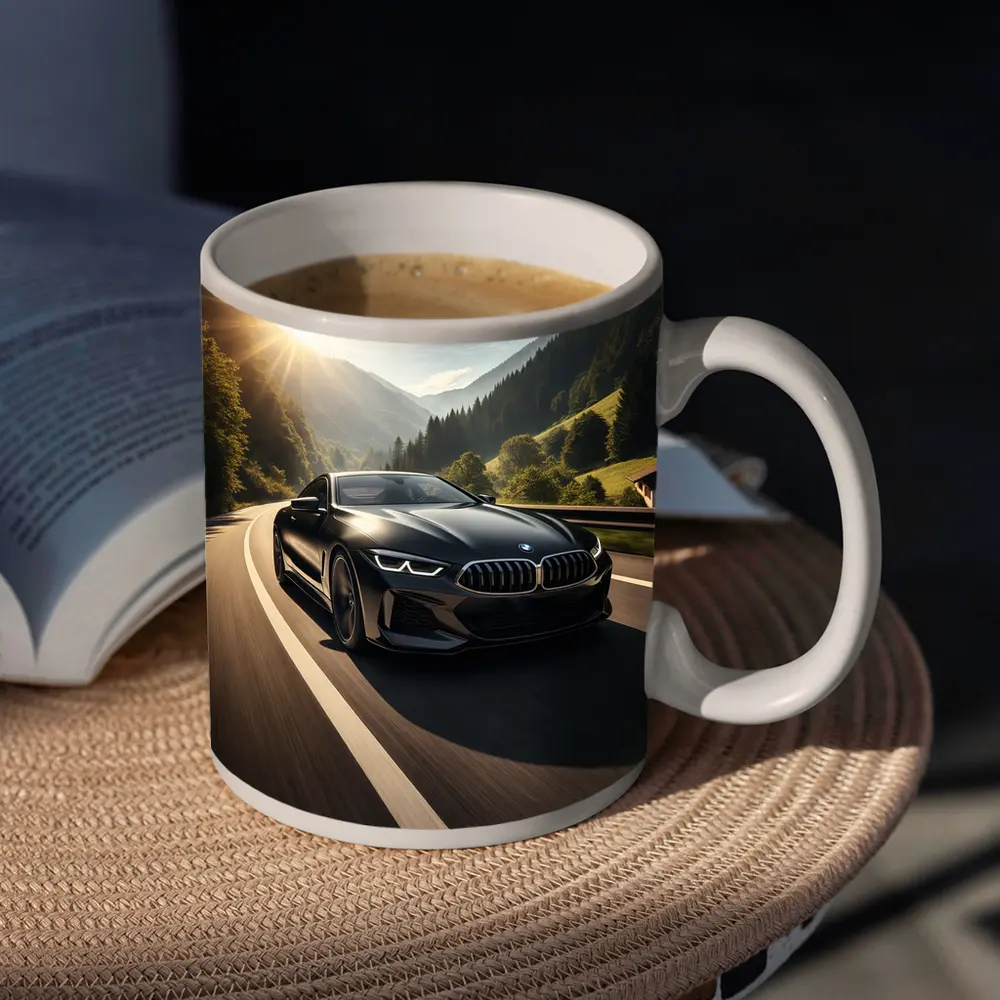 BMW M8 Black Coupe Mountain Road Drive – Mugs