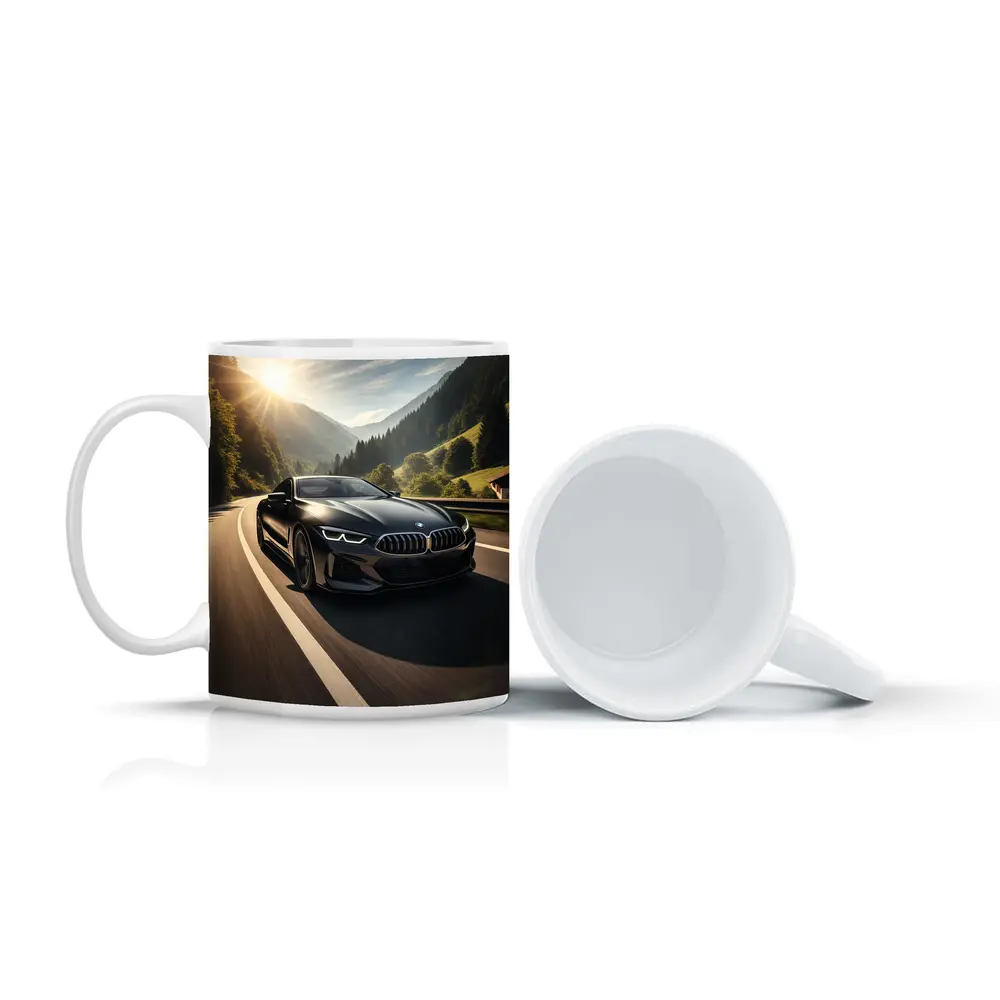 BMW M8 Black Coupe Mountain Road Drive – Mugs