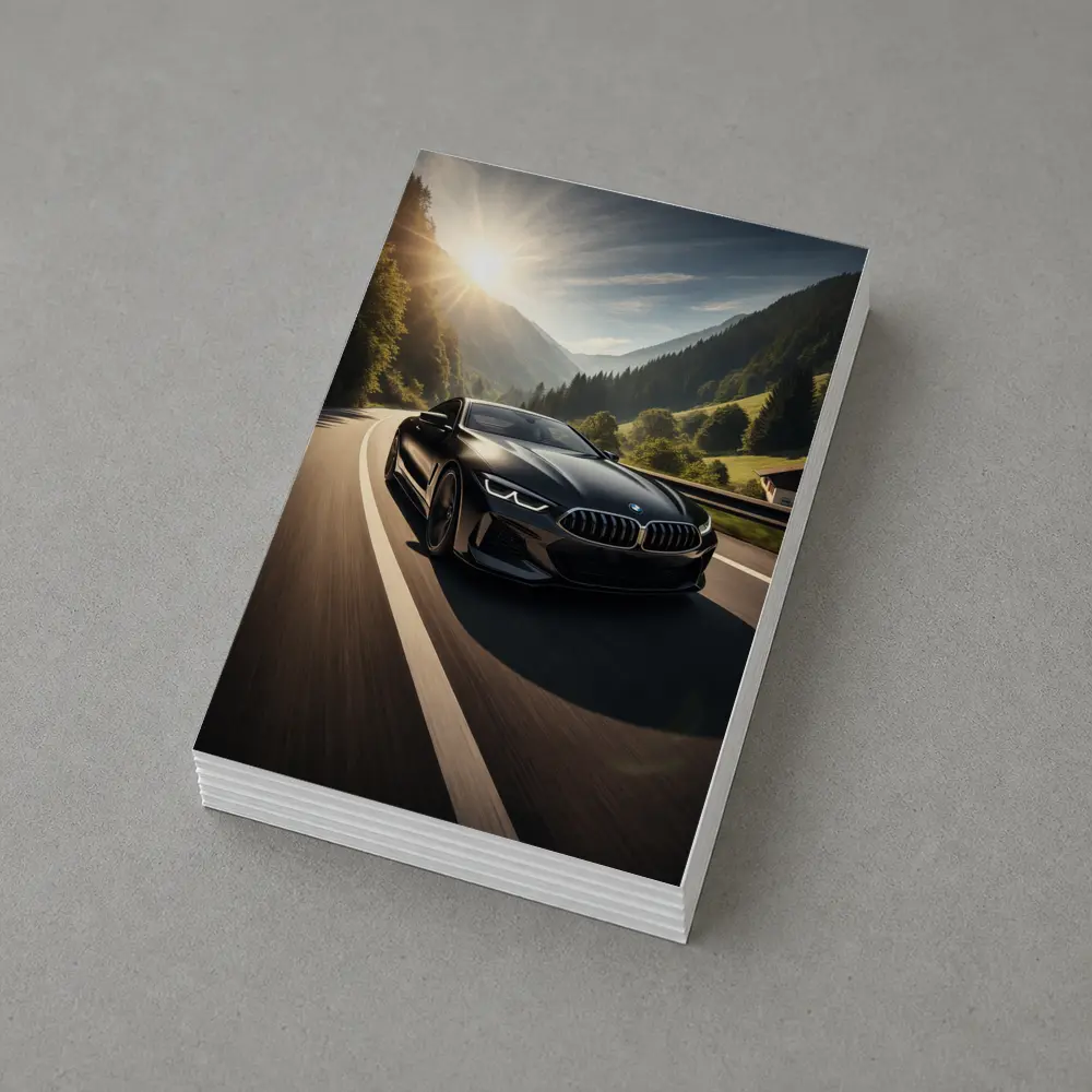 BMW M8 Black Coupe Mountain Road Drive – Postcards