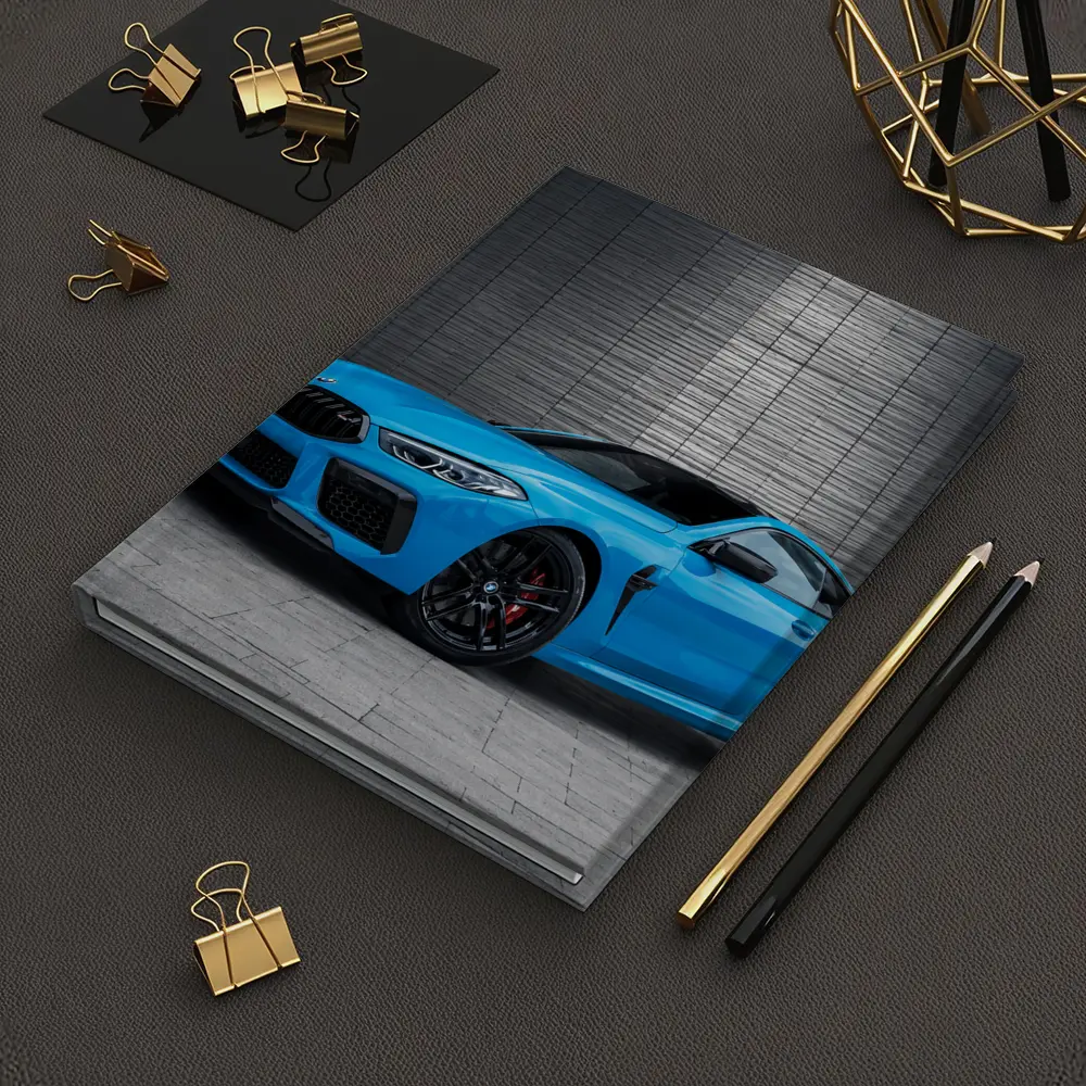 BMW M8 Coupe Blue Urban Wall Background – Notebooks