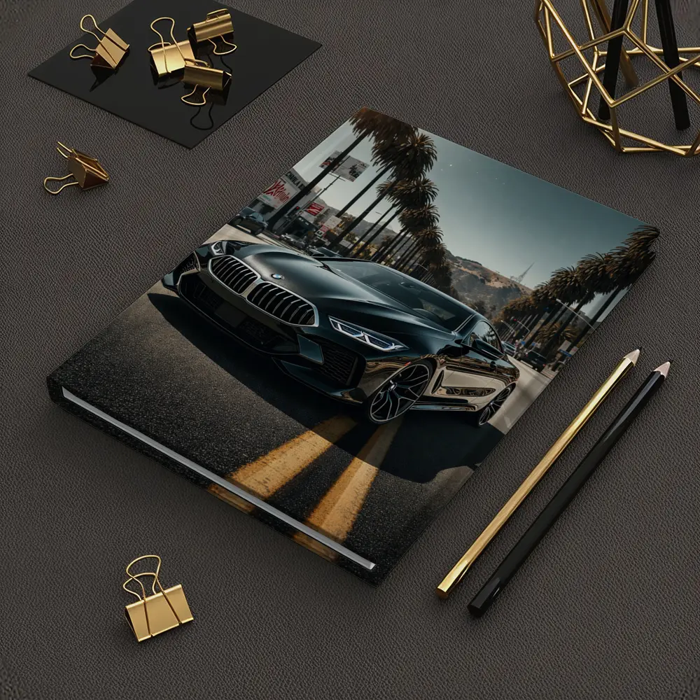 BMW M8 Cruising Los Angeles Palm Tree Boulevard – Notebooks