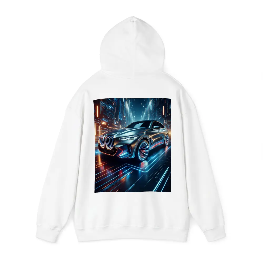 BMW X6 Neon Futuristic City Night – Hoodies