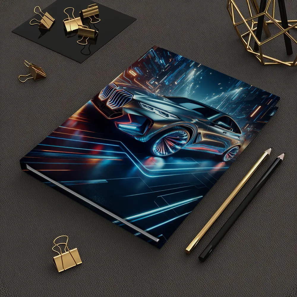BMW X6 Neon Futuristic City Night – Notebooks
