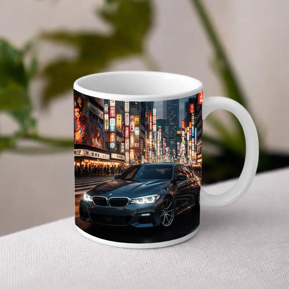 BMW Series Three Tokyo City Night Street – Mugs