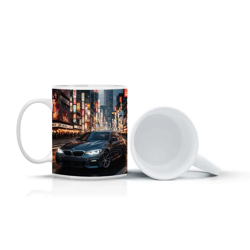 BMW Series Three Tokyo City Night Street – Mugs