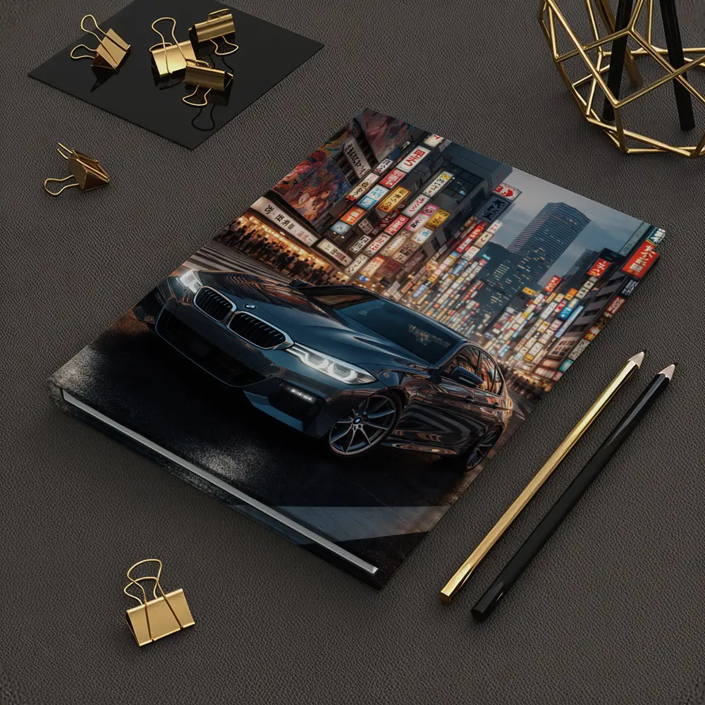 BMW Series Three Tokyo City Night Street – Notebooks
