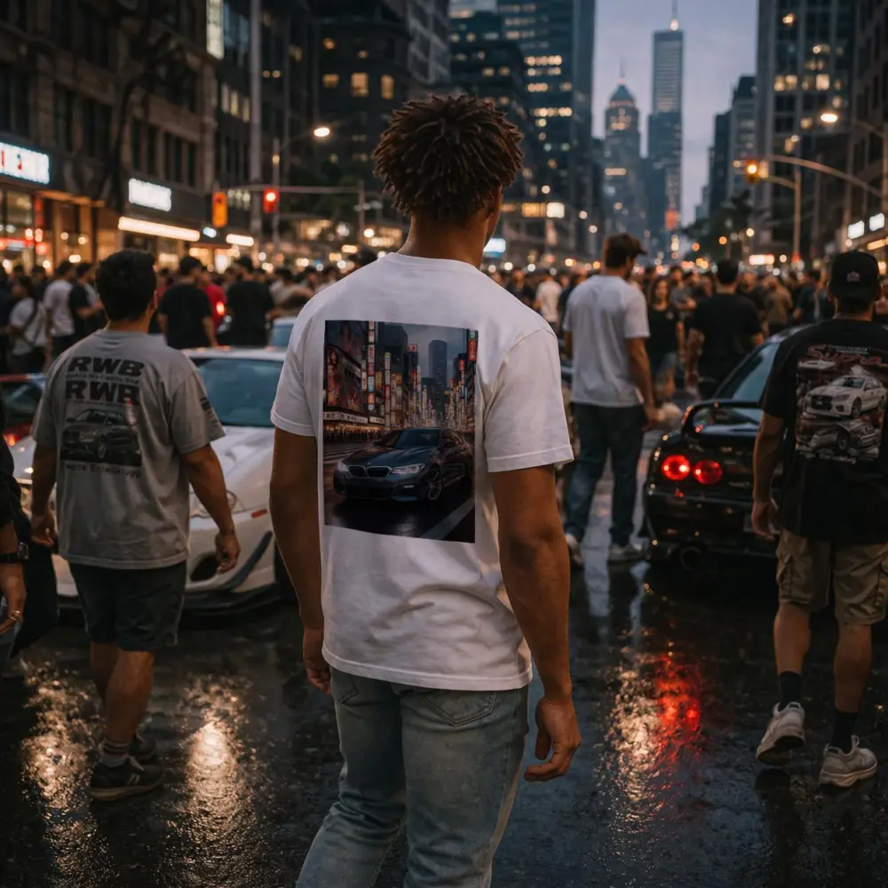BMW Series Three Tokyo City Night Street – T-Shirts
