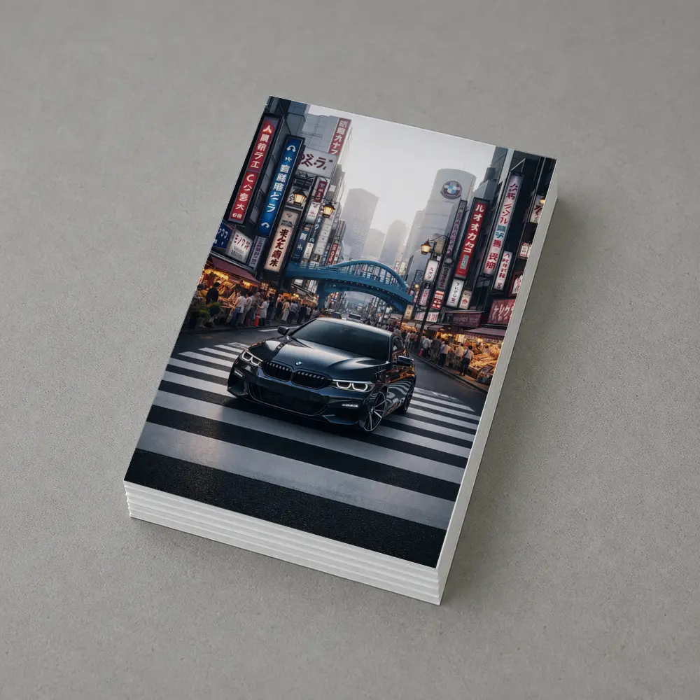 BMW Five Series Tokyo City Street – Postcards