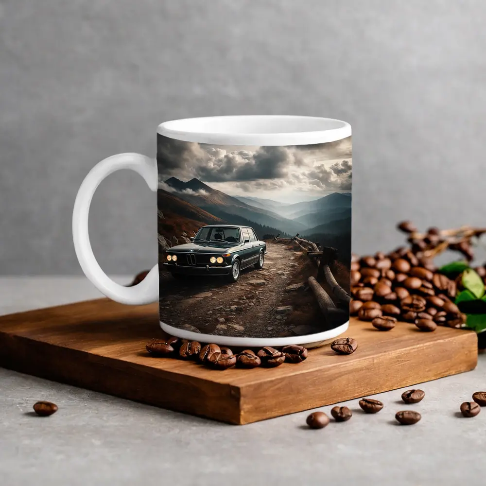 BMW 2002 Classic Car Mountain Road Drive – Mugs
