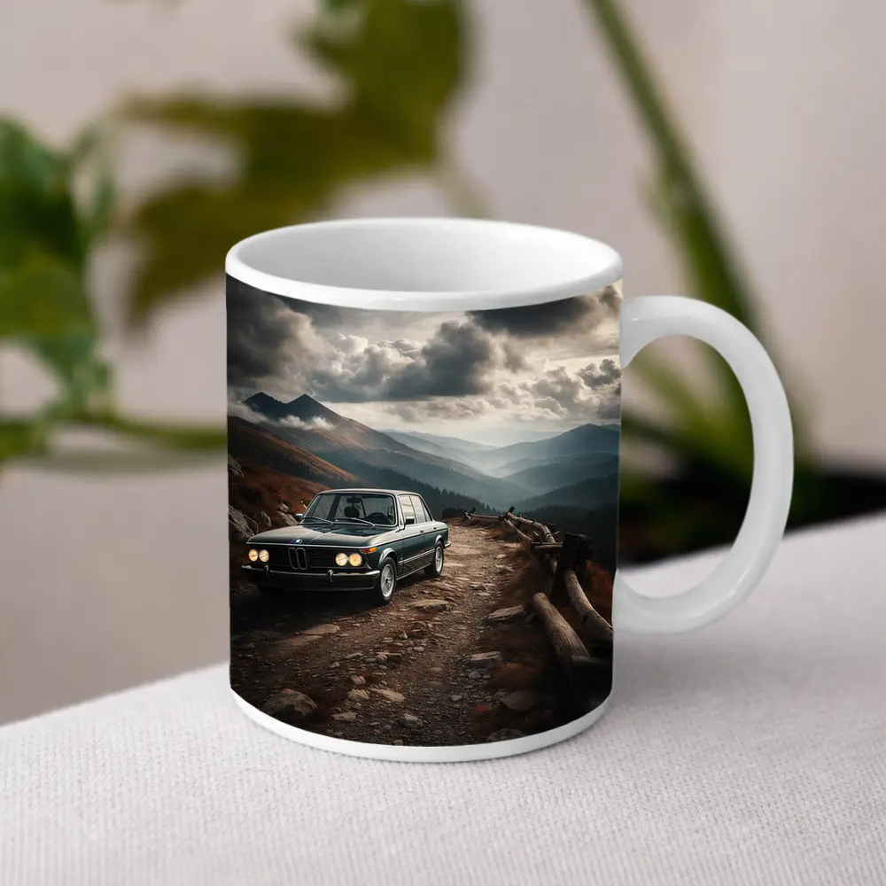 BMW 2002 Classic Car Mountain Road Drive – Mugs