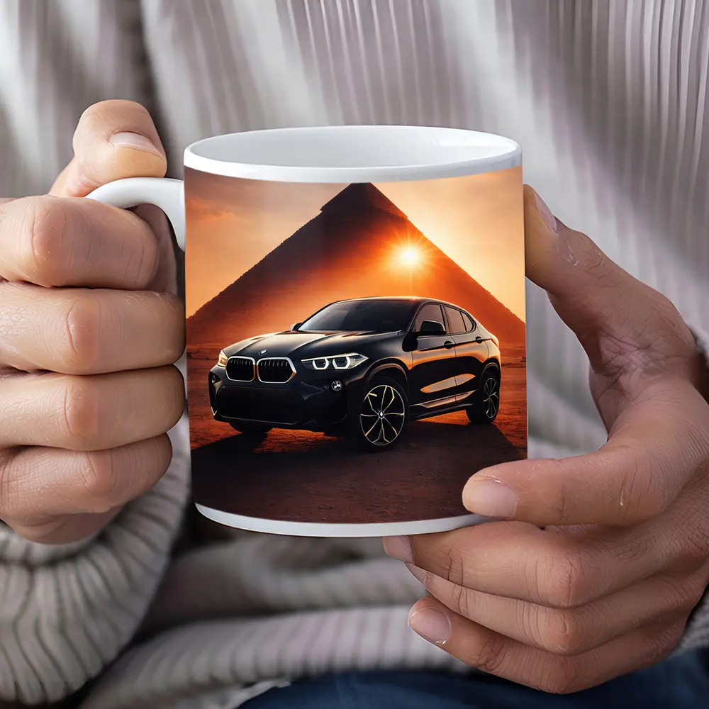 BMW X2 Black Egypt Pyramid Sunset – Mugs