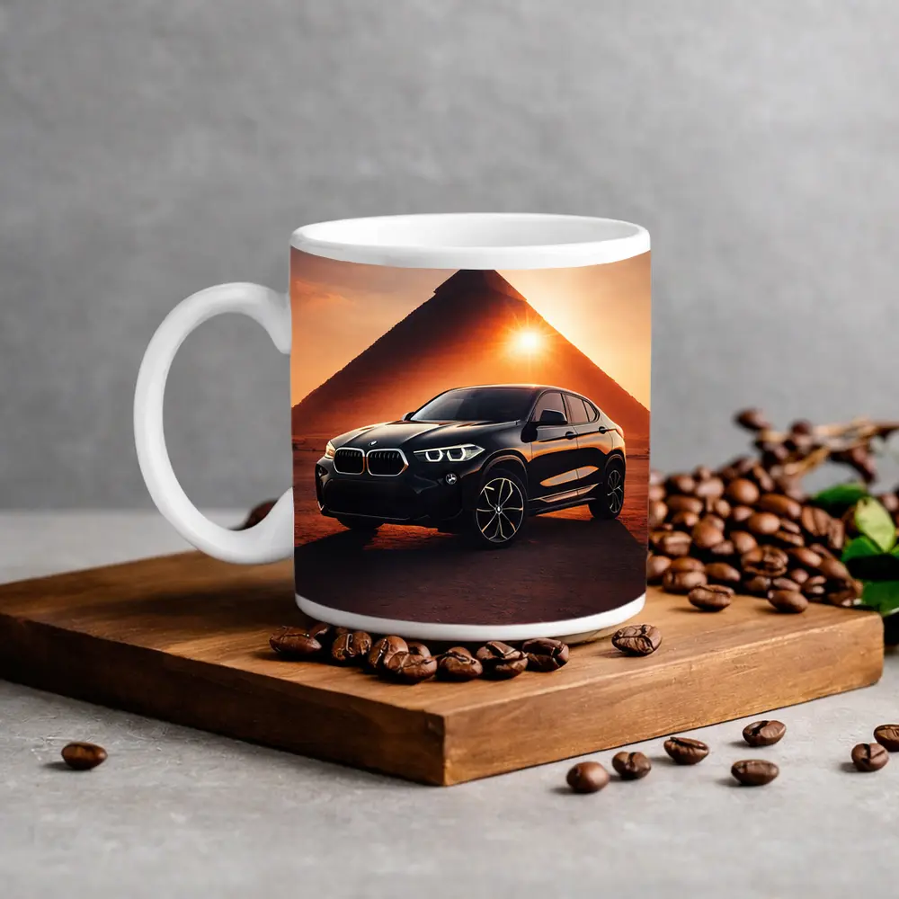 BMW X2 Black Egypt Pyramid Sunset – Mugs