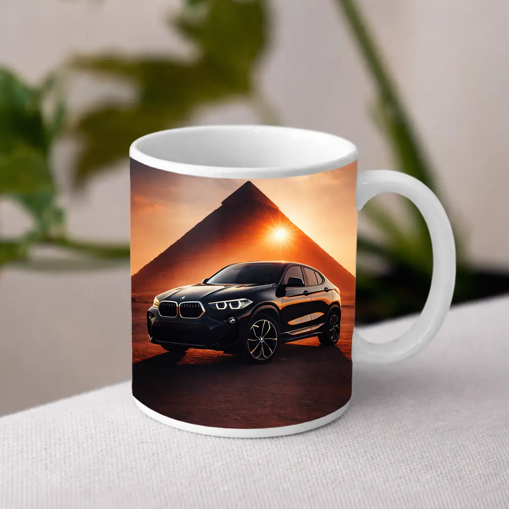 BMW X2 Black Egypt Pyramid Sunset – Mugs